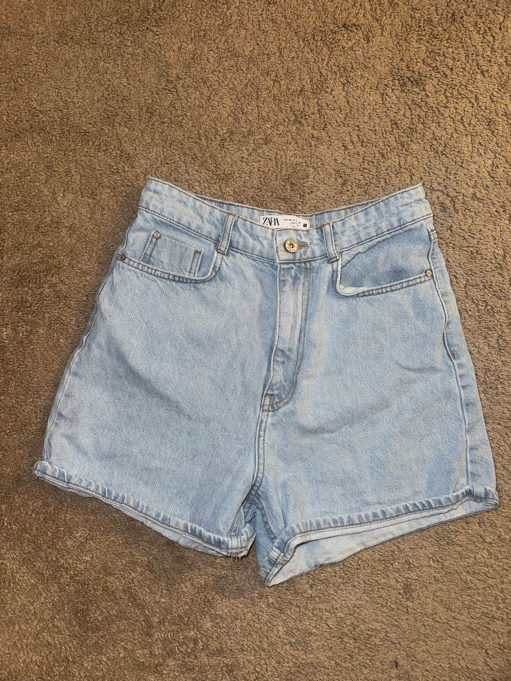 ZARA Light Blue Denim Shorts